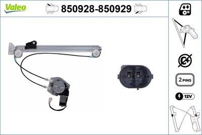 Стеклоподъемник VALEO 850928