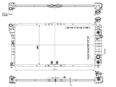 Radiators, Motora dzesēšanas sistēma NRF 56001
