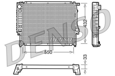 Radiators, Motora dzesēšanas sistēma DENSO DRM05020