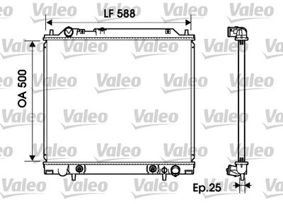 Radiators, Motora dzesēšanas sistēma VALEO 734145
