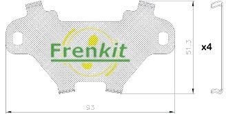 Pretčīkstēšanas plēve, Bremžu uzlikas FRENKIT 940311