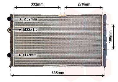 Radiators, Motora dzesēšanas sistēma VAN WEZEL 58002191