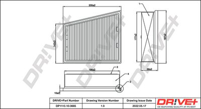 Gaisa filtrs Dr!ve+ DP1110.10.0665