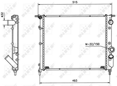 Radiators, Motora dzesēšanas sistēma NRF 516259