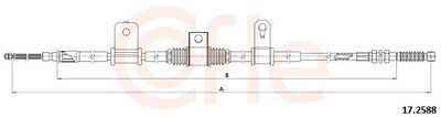 Тросик, cтояночный тормоз COFLE 92.17.2588