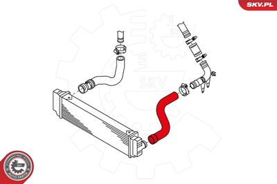 Pūtes sistēmas gaisa caurule ESEN SKV 43SKV005