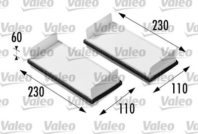 Filtrs, Salona telpas gaiss VALEO 698712