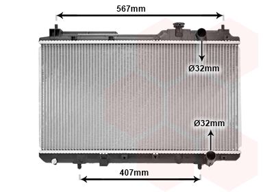 Radiators, Motora dzesēšanas sistēma VAN WEZEL 25002175