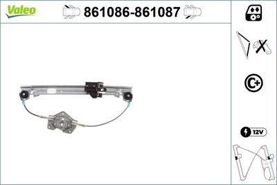 Стеклоподъемник VALEO 861086