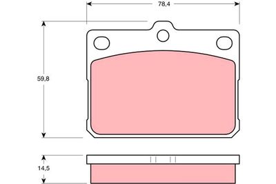 Комплект тормозных колодок, дисковый тормоз TRW GDB295