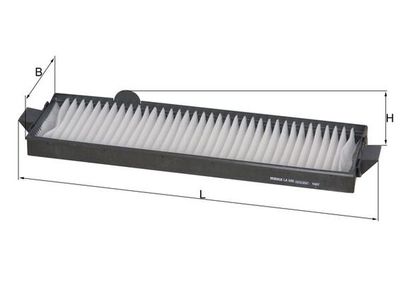 Фильтр, воздух во внутренном пространстве KNECHT LA 506