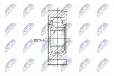 Шарнирный комплект, приводной вал NTY NPW-HY-521