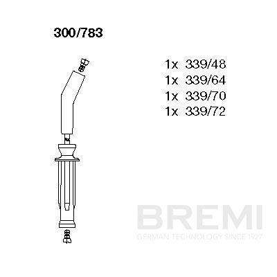 Augstsprieguma vadu komplekts BREMI 300/783