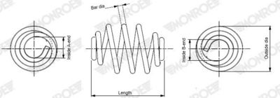 Пружина ходовой части MONROE SN3514