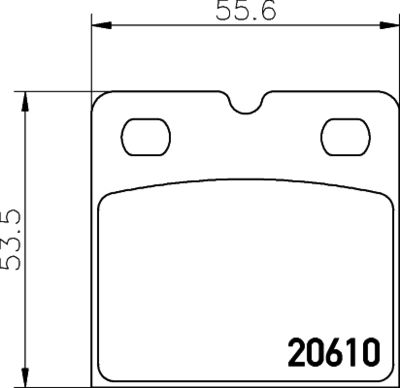 Bremžu uzliku kompl., Disku stāvbremze HELLA PAGID 8DB 355 005-301