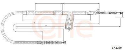 Тросик, cтояночный тормоз COFLE 92.17.1269