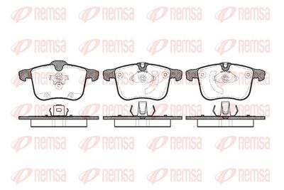 Комплект тормозных колодок, дисковый тормоз REMSA 1053.00