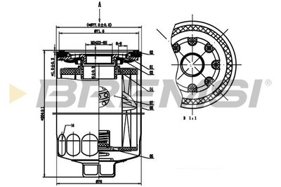 Масляный фильтр BREMSI FL1810