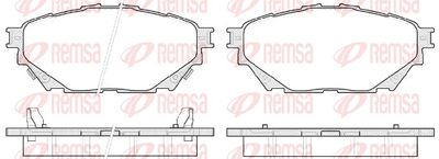 Комплект тормозных колодок, дисковый тормоз REMSA 1544.04