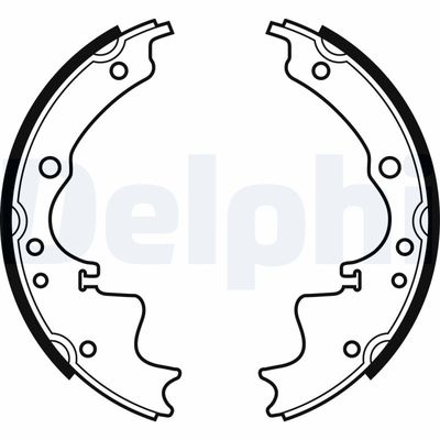 Комплект тормозных колодок DELPHI LS1261