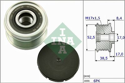 Ģeneratora brīvgaitas mehānisms Schaeffler INA 535 0273 10