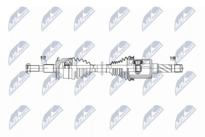 Piedziņas vārpsta NTY NPW-FR-218