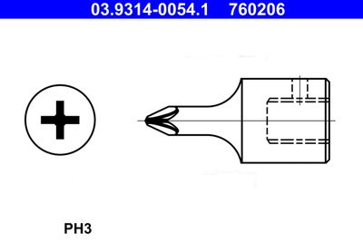 Насадка торцового ключа ATE 03.9314-0054.1