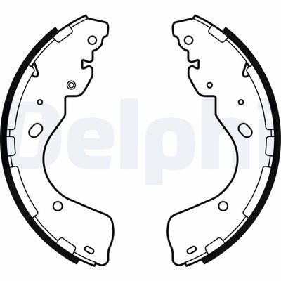 Bremžu loku komplekts DELPHI LS2080