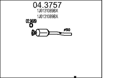 Katalizators MTS 04.3757