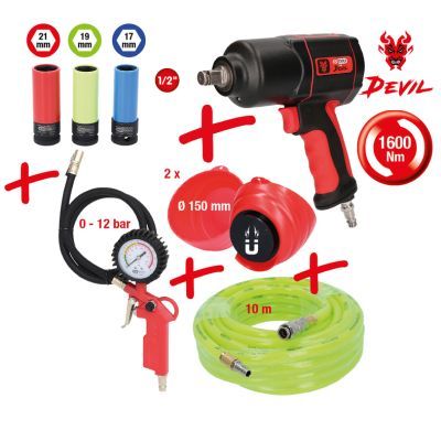 Trieciena skrūvgrieža komplekts (Pneimatiskais) KS TOOLS 515.2100