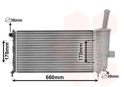 Radiators, Motora dzesēšanas sistēma VAN WEZEL 17002208