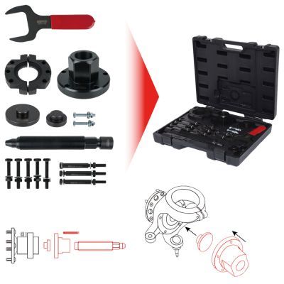 Комплект монтажн. инструмента, ступица колеса / к. подшипник KS TOOLS 150.2370