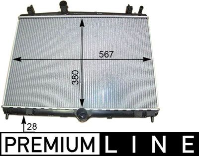 Радиатор, охлаждение двигателя MAHLE CR 2113 000P