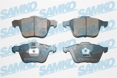 Комплект тормозных колодок, дисковый тормоз SAMKO 5SP1286