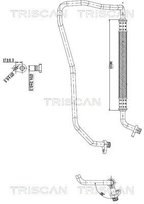 Augst-/Zemspiediena cauruļvads, Gaisa kond. sist. TRISCAN 9010 28014