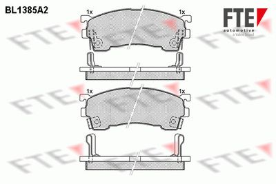 Bremžu uzliku kompl., Disku bremzes FTE 9010157