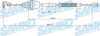Akseleratora trose SAMKO C0148A
