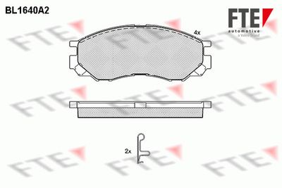 Bremžu uzliku kompl., Disku bremzes FTE 9010263
