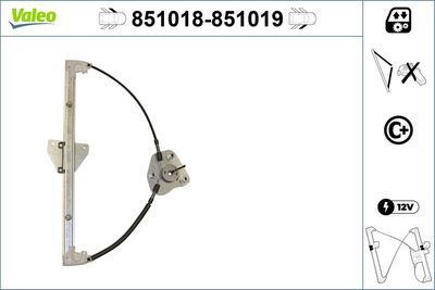 Стеклоподъемник VALEO 851018