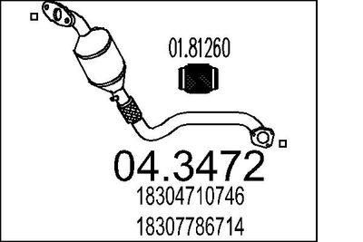 Катализатор MTS 04.3472