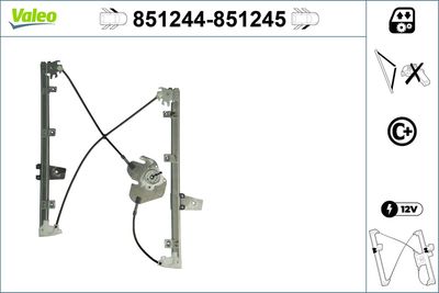 Стеклоподъемник VALEO 851244