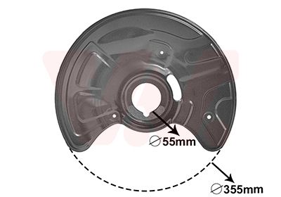 Dubļu sargs, Bremžu disks VAN WEZEL 3041371