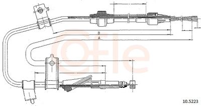 Тросик, cтояночный тормоз COFLE 92.10.5223