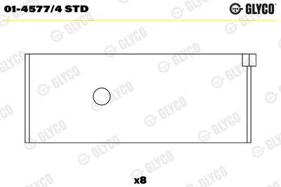 Шатунный подшипник GLYCO 01-4577/4 STD