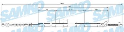 Тросик, cтояночный тормоз SAMKO C0873B