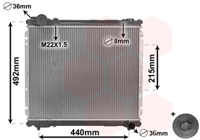 Radiators, Motora dzesēšanas sistēma VAN WEZEL 52002039