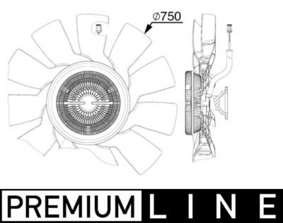 Ventilators, Motora dzesēšanas sistēma MAHLE CFF 517 000P