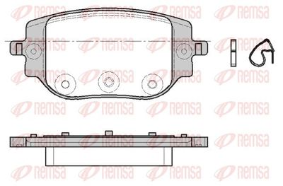 Bremžu uzliku kompl., Disku bremzes REMSA 1965.00