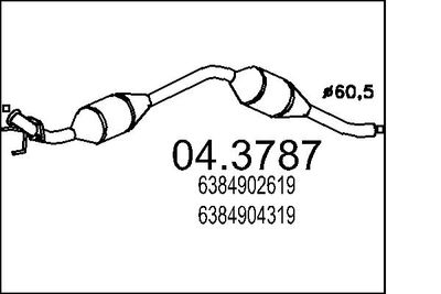 Катализатор MTS 04.3787