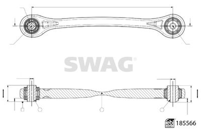 Рычаг независимой подвески колеса, подвеска колеса SWAG 33 10 9977